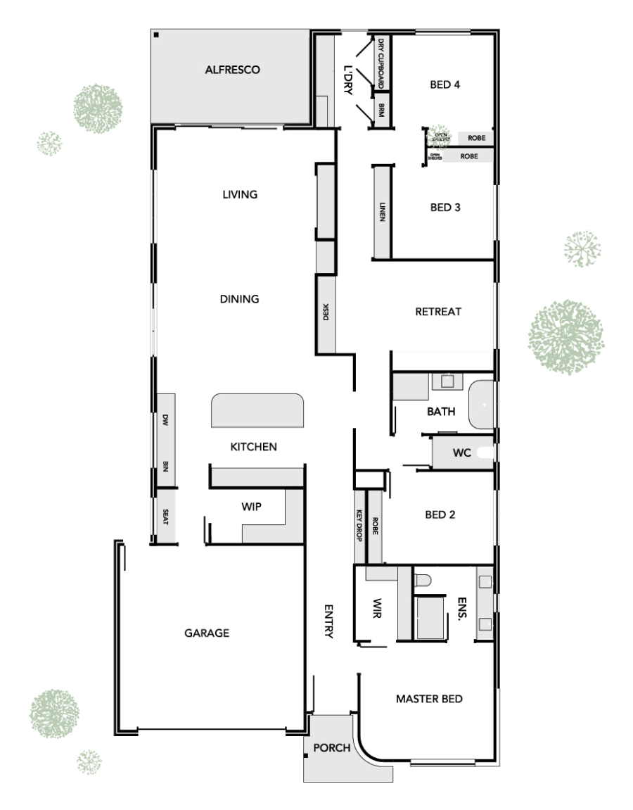 Hotham 30 floor plan - Ocean Grove display Hotham 30 floor plan - Ocean Grove display
